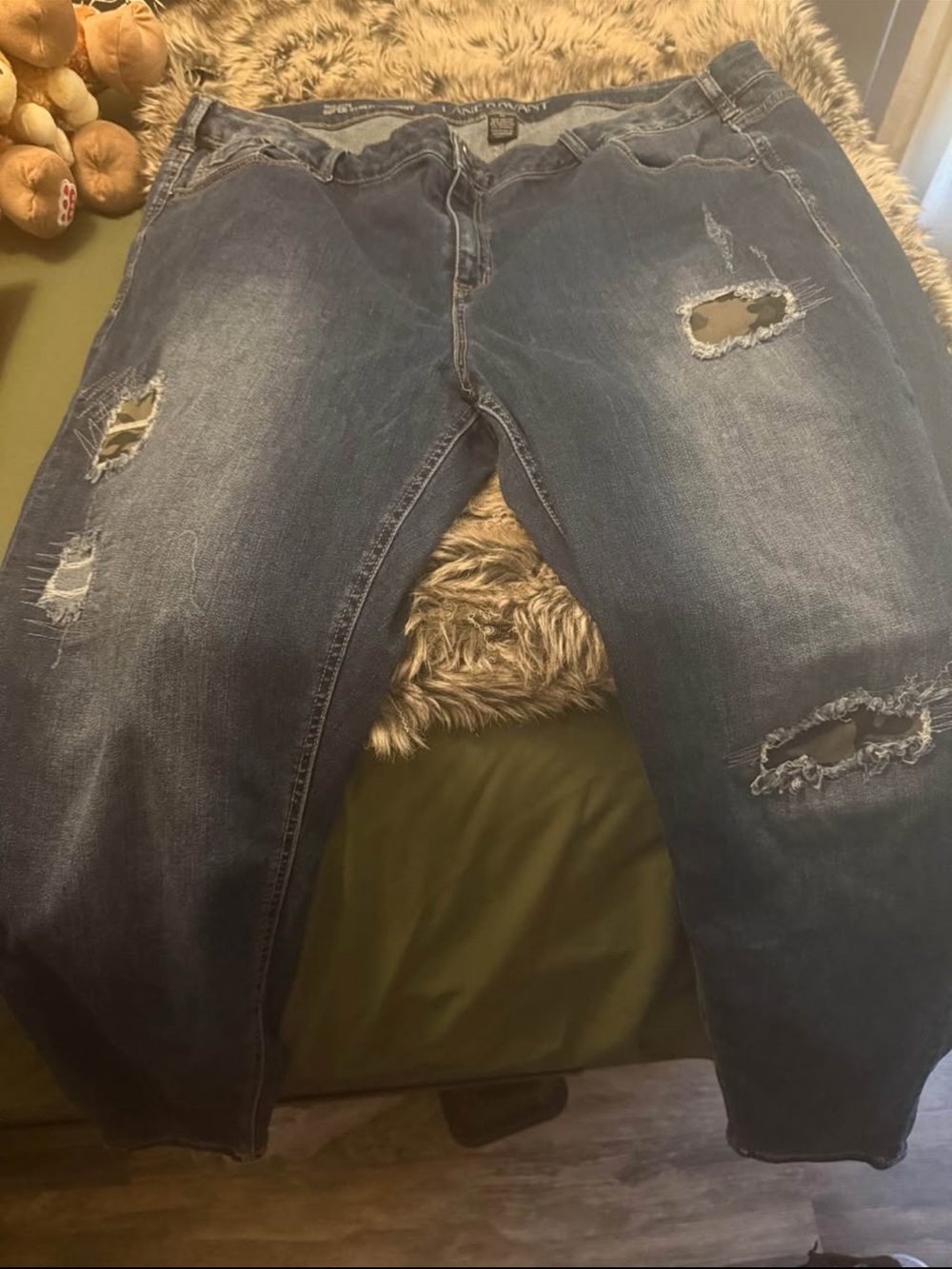 Lane Bryant Dark Blue Super Stretch Skinny Jeans